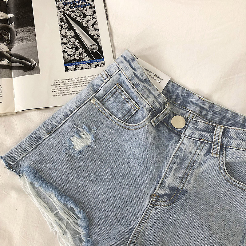 S-5XL Ljetne modne traper kratke hlače za žene Visoki struk Poderane kratke hlače Vruće djevojke Ženske traperice Ulična odjeća