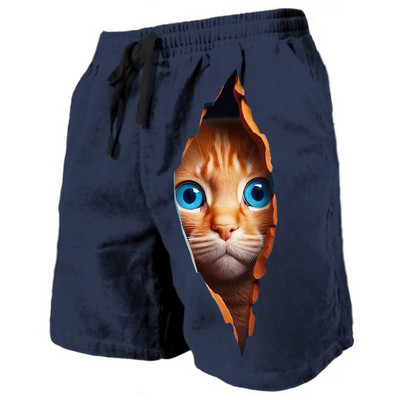 Muške trenirke Kratke hlače za plažu Kratke hlače od frotira Uzica s elastičnim strukom 3D ispis Grafički geometrijski uzorak Prozračne mekane kratke hlače D