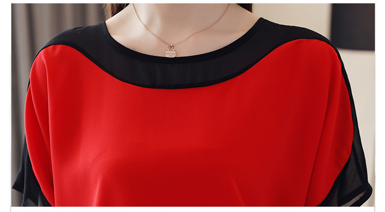 Μπλούζες Καλοκαιρινή λευκή μπλούζα Μπλούζα κοντομάνικη Γυναικεία Blusas Mujer De Moda 2024 Verano Μπλούζα μπλούζα με λαιμόκοψη E753