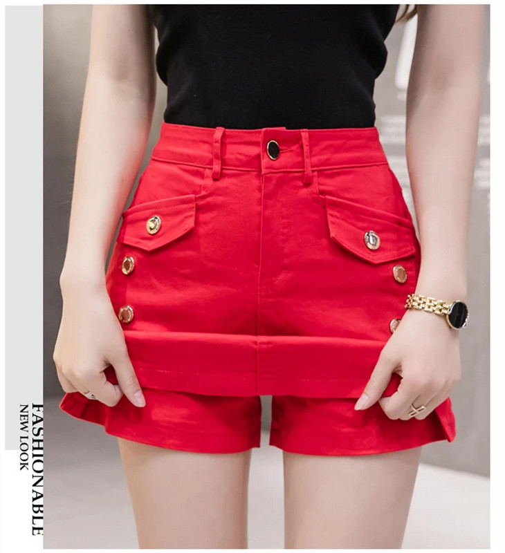 új nyári Divat alkalmi molett pamut fiatal női lányok Farmer rövidnadrág szoknya