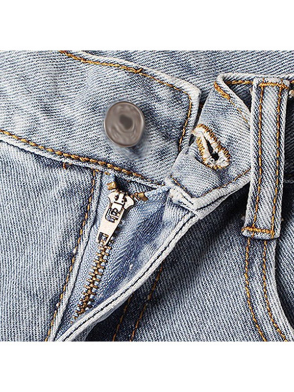 TWOTWINSTYLE Denim Patchwork Raw Hem kratke hlače za žene visokog struka Patchwork džep Jednobojne ljetne kratke hlače Ženska moda Novo