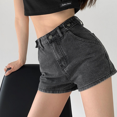 2024. gada vasara Sieviešu džinsa šorti Ielu stila džinsa šorti sievietēm ar augstu vidukli