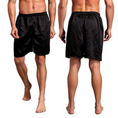 Vasaras vīriešu guļambikses Šorti Ikdienas mājas naktsveļa Zīdam līdzīgs satīna pidžamas šorti pidžamas bikses naktsveļa