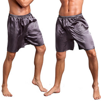 Летни мъжки долнища за сън Къси панталони Ежедневно домашно нощно облекло Копринени сатенени пижами Къси пижами Панталони Спално облекло