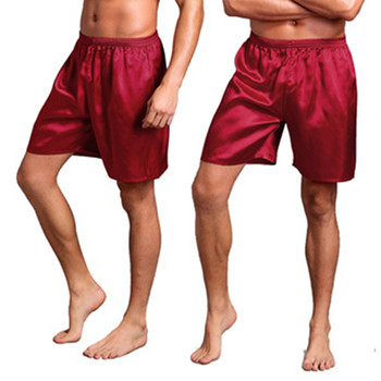 Летни мъжки долнища за сън Къси панталони Ежедневно домашно нощно облекло Копринени сатенени пижами Къси пижами Панталони Спално облекло