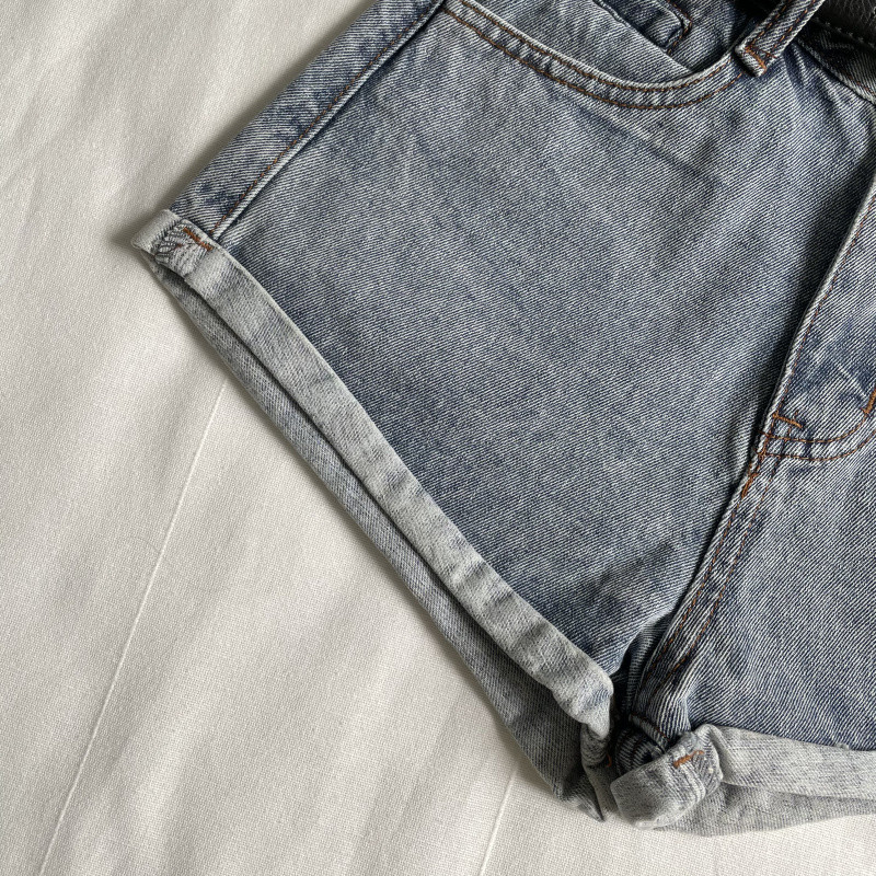 Γυναικεία σορτς S-5XL Φαρδιά ρετρό τζιν, μοντέρνα casual distressed Washed streetwear ψηλόμεση Νέο 2022 Καλοκαιρινό All-match Beach Chic