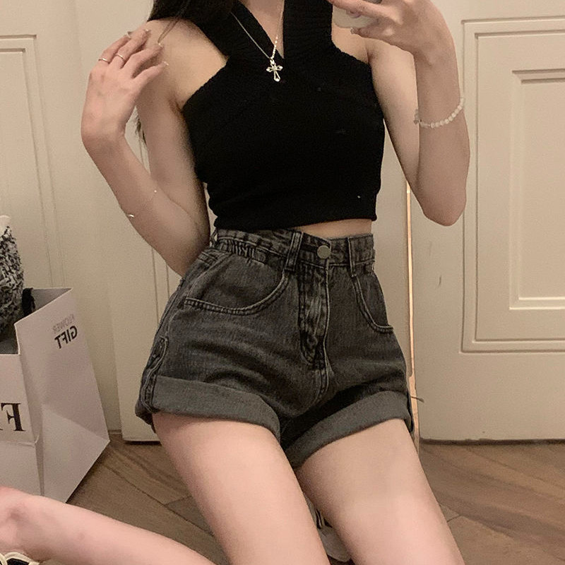 Sieviešu šorti S-4XL Dizains Moderns Brīvais Ikdienas Ielu Apģērbs Sieviešu Vasaras Klasiskās džinsa Bikses Kabatas Vienkāršas Retro