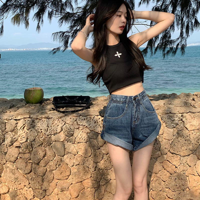 Sieviešu šorti S-4XL Dizains Moderns Brīvais Ikdienas Ielu Apģērbs Sieviešu Vasaras Klasiskās džinsa Bikses Kabatas Vienkāršas Retro