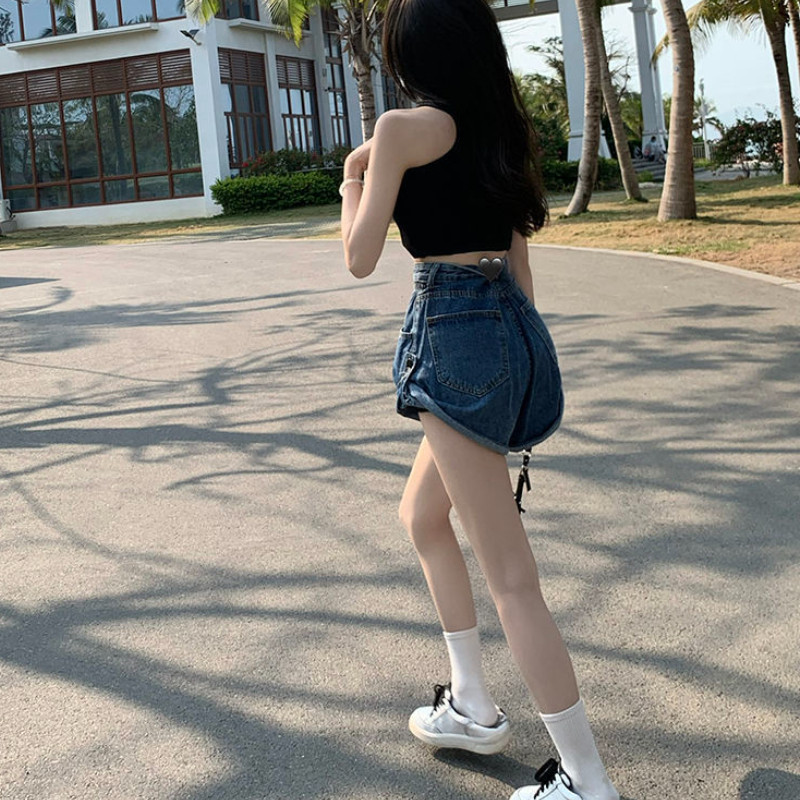 Sieviešu šorti S-4XL Dizains Moderns Brīvais Ikdienas Ielu Apģērbs Sieviešu Vasaras Klasiskās džinsa Bikses Kabatas Vienkāršas Retro