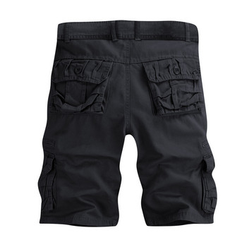 Brand Men Trend Cargo Shorts Мъжки едноцветни шорти с джоб Летни нови модни ежедневни прави шорти Мъжки Ropa Шорти Fugees