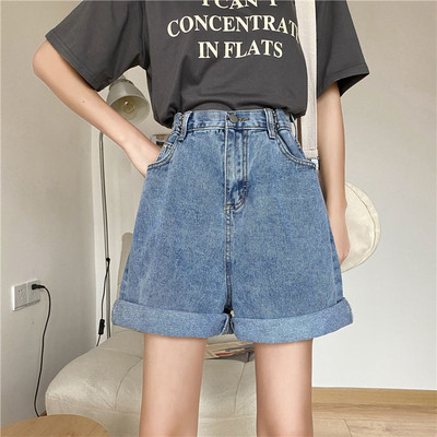 Naiste teksapüksid Retro disainiga südamega saledad Harajuku teismelised Hipster S-5XL Kuumad tüdrukud kõrge vöökohaga naised Populaarsed noored