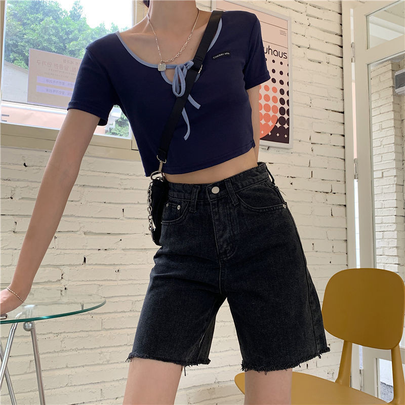 Naiste teksapüksid Retro disainiga südamega saledad Harajuku teismelised Hipster S-5XL Kuumad tüdrukud kõrge vöökohaga naised Populaarsed noored