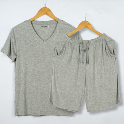 Summer Sleep pidžamu komplekti Naktsveļa Mīksts Modal Sleepwear Liela izmēra 5XL 6XL Lounge Wear īsām piedurknēm Forši miega topi ar šortiem