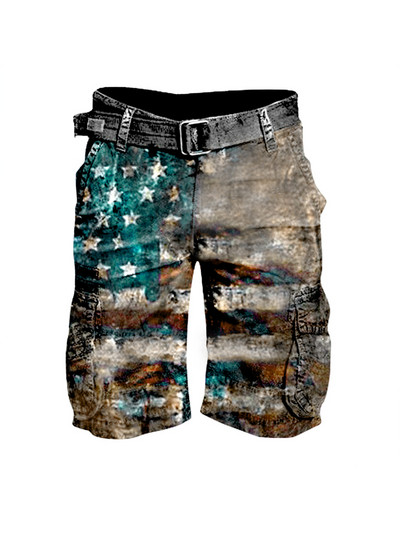 Retro Summer Men's Graffiti Split džinsa šorti, džinsi ar caurumiem, plus 5 izmēra bikses, šorti, vīriešu zīmolu apģērbi