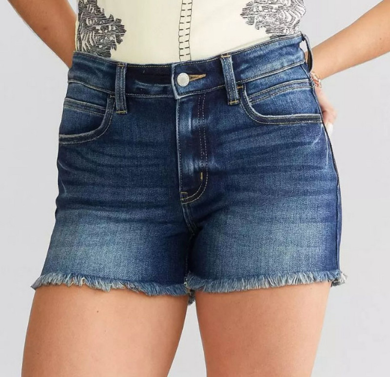 Ljeto 2024. Nove ženske traper kratke hlače s visokim strukom, modne uske, seksi rastezljive traperice s resicama, ležerne uske kratke hlače S-2XL