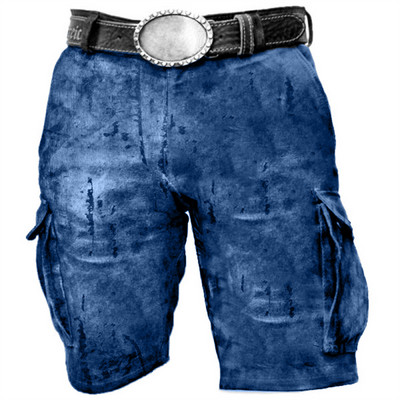 2024. gada vīriešu šorti, džinsi, ielu apģērba sānu kabatas, vintage šorti, caurspīdīgi brīvi džinsa šorti, vīriešu vasaras jauns stils