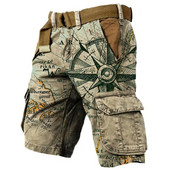 Eladó férfi farmer trend utcai futás 3D digitális rövidnadrág kültéri bő szabású farmer rövidnadrág katonai nadrág terepgyakorlat