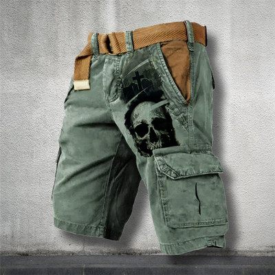 Eladó férfi farmer trend utcai futás 3D digitális rövidnadrág kültéri bő szabású farmer rövidnadrág katonai nadrág terepgyakorlat