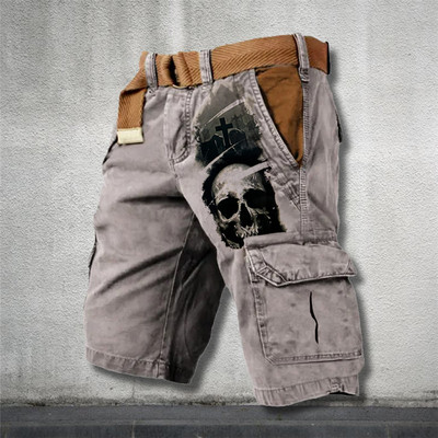 Eladó férfi farmer trend utcai futás 3D digitális rövidnadrág kültéri bő szabású farmer rövidnadrág katonai nadrág terepgyakorlat