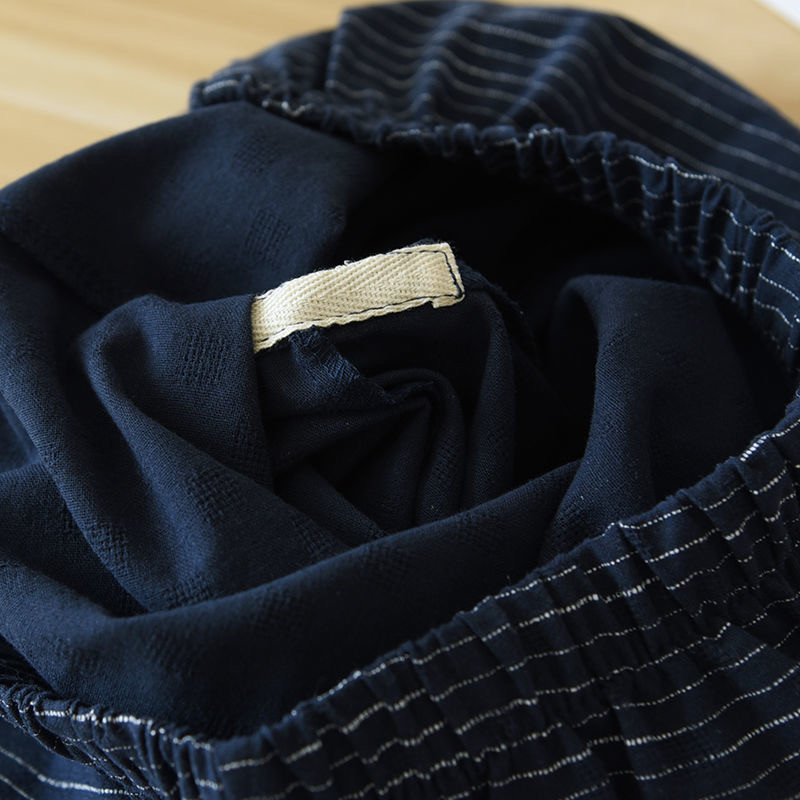 2024-es új 100% pamut nyári férfi pizsama japán kimonó pizsama 2 részes hálóruha egyszerű hálóruha, pizsama nappali ruha