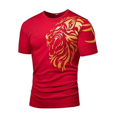 Tīģera T-krekls Modes 3d Vīriešu Īsās Piedurknes Street Ikdienas Sporta Topi Liela izmēra O kakla Pulovers Krekls Vasaras Retro Vīriešu Apģērbs