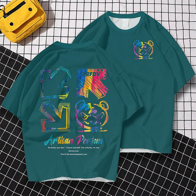 Jednostavna muška majica kratkih rukava s 3D printom Prevelika majica kratkih rukava za muškarce Ljetne široke ležerne majice Brzosušeća prozračna muška odjeća Nove majice 2024.