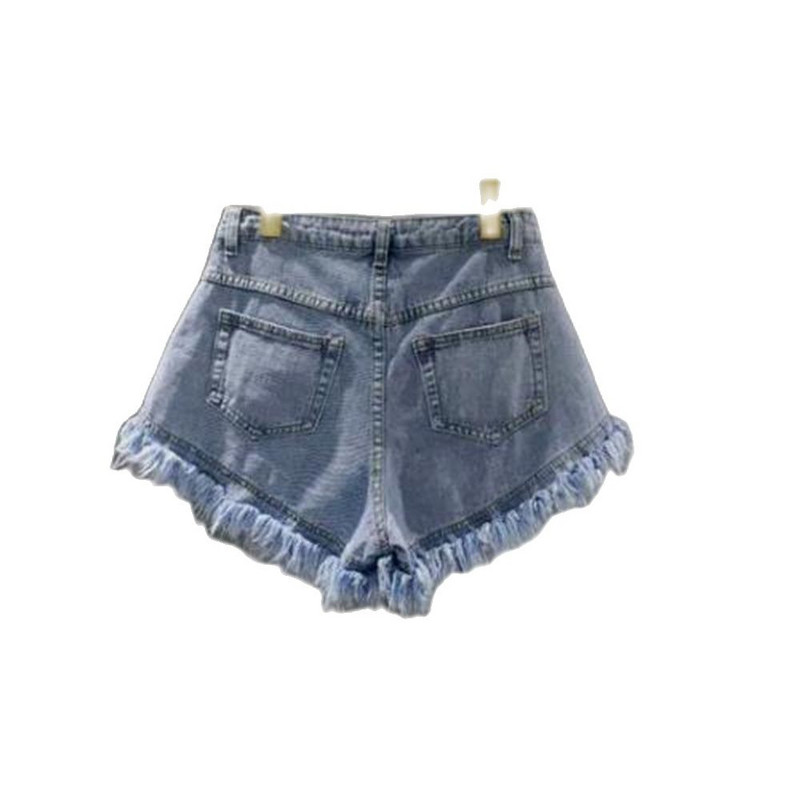 Vasaras sievietes džinsu šorti ar augstu vidukli plēsti džinsi šorti Sexy sieviešu Drop Shipping Īsas bikses Briechcloth Skumties Burrs 5XL