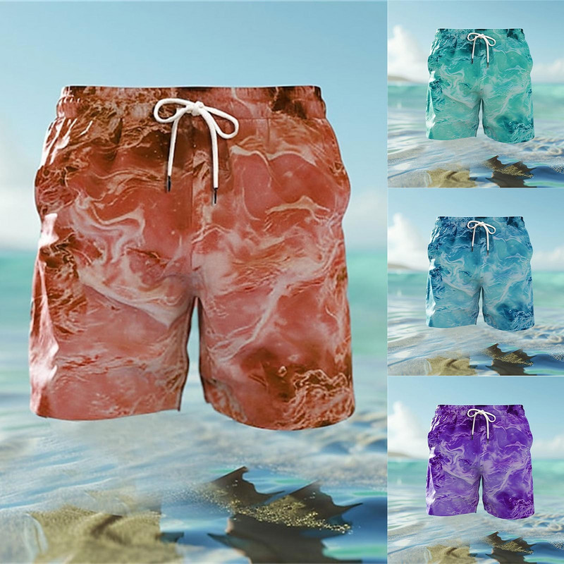 Vīriešu Kapris vasaras plāni brīvi šorti Lieli vīriešu garie dēļa peldšorti 32 dēļa īsie borta šorti Elastīgi S šorti sievietēm