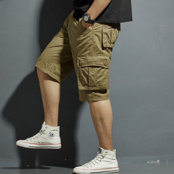 Мъжки карго къси панталони Combat Solid Half Hiking Bermuda Short Pants for Men Comfortable Vintage Luxury Baggy Hevy Whate Y2k Jorts Hot