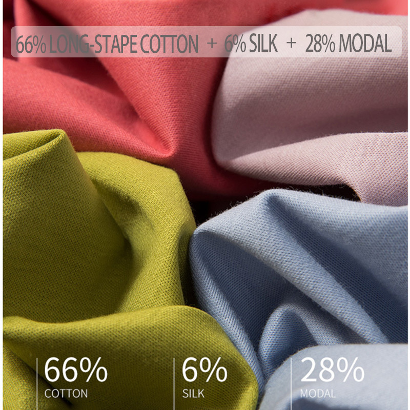 Modes sieviešu T krekli O kakla kokvilnas T-krekls Modal Zīdkoka zīda Top Tees Sieviešu V kakla īsie T-krekli Vienkrāsaini YFZ0005