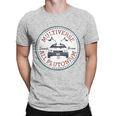 Muška retro majica Povratak u budućnost DeLorean Car Pamučne majice Smiješne majice kratkih rukava s okruglim ovratnikom T-shirt s printom