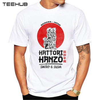 TEEHUB Тениска с принт на Kame House, модна готина мъжка тениска с О-образно деколте Hattori Hanzo, ежедневни мъжки дрехи с къс ръкав