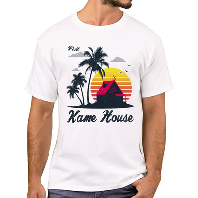 TEEHUB Kame House Print T-krekls Modes Foršs O-veida kakla izgriezums Hattori Hanzo vīriešu T krekls īsām piedurknēm ikdienas vīriešu apģērbi