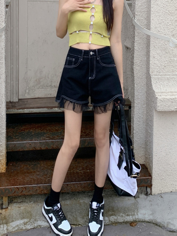 S-5XL Šorti Sieviešu High Street Biroja dāma Jauneklīga Stilīga Pavasara Vasara Elpojošs Šiks Mode Hotsweet Vitality Causal 