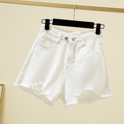 Izplēsti džinsu šorti sievietēm Ulzzang S-4XL Sexy Lady Vasaras platas kājas Baggy Vispārpiemērots Streetwear Vintage Youth Chic Simple