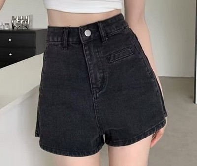 S-5XL džinsu šorti sievietēm vasarā, retro, plāni, moderni ielu apģērbi koledžas studentiem, japāņu stila kabatas virs ceļgaliem