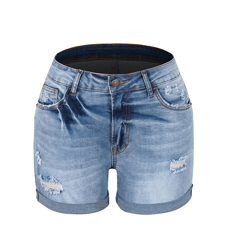 2023, blugi cu tiv rupt, cu talie mijlocie, pentru femei, la modă, pantaloni scurți, blugi sexi elastici, îmbrăcăminte ocazională S-2XL, livrare picătură