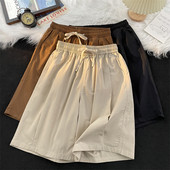 Κοντό 2024 Καλοκαίρι Κορεάτικο σχέδιο Ανδρικό σορτς από βαμβακερό πάγο, μονόχρωμο ανδρικό σορτς παραλίας Αθλητικά ρούχα A114