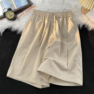 Κοντό 2024 Καλοκαίρι Κορεάτικο σχέδιο Ανδρικό σορτς από βαμβακερό πάγο, μονόχρωμο ανδρικό σορτς παραλίας Αθλητικά ρούχα A114