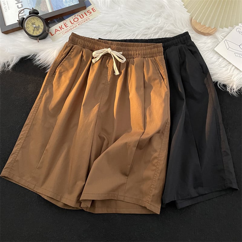 Κοντό 2024 Καλοκαίρι Κορεάτικο σχέδιο Ανδρικό σορτς από βαμβακερό πάγο, μονόχρωμο ανδρικό σορτς παραλίας Αθλητικά ρούχα A114