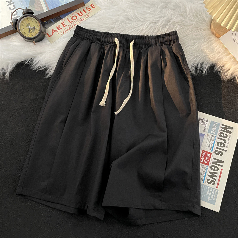 Κοντό 2024 Καλοκαίρι Κορεάτικο σχέδιο Ανδρικό σορτς από βαμβακερό πάγο, μονόχρωμο ανδρικό σορτς παραλίας Αθλητικά ρούχα A114