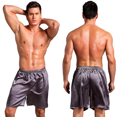 Vasaras jauns vīriešu pidžamas krekls ar īsām piedurknēm šorti divdaļīgs komplekts plāns zīdains satīns guļamveļa pidžamas uzvalks brīvs mājas apģērbs