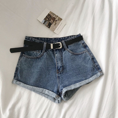 Traper kratke hlače visokog struka, ženske S-5XL, ležerne, jednostavne, modne u korejskom stilu, vintage, sve za studente, ulična odjeća Hotsweet Basic Chic