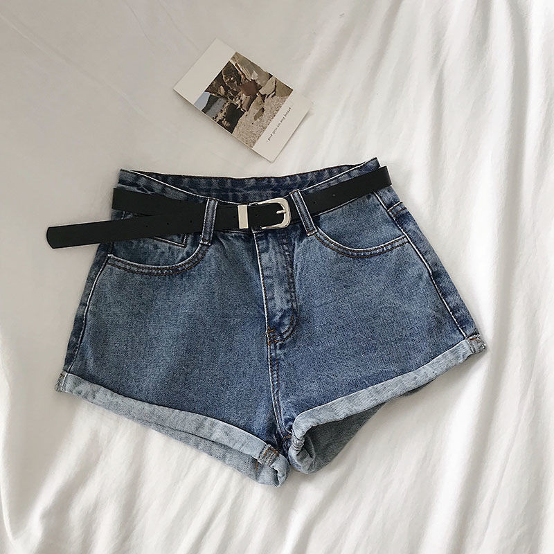 Traper kratke hlače visokog struka, ženske S-5XL, ležerne, jednostavne, modne u korejskom stilu, vintage, sve za studente, ulična odjeća Hotsweet Basic Chic