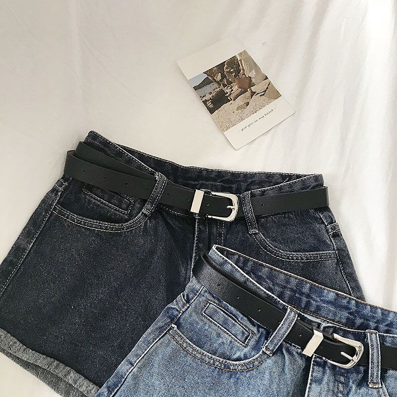 Traper kratke hlače visokog struka, ženske S-5XL, ležerne, jednostavne, modne u korejskom stilu, vintage, sve za studente, ulična odjeća Hotsweet Basic Chic