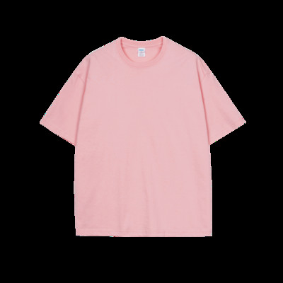 Kvalitatīvs 7,4 unces 220 gsm T-krekls ar nolaižamiem pleciem vīriešiem Liela izmēra īsām piedurknēm vasaras kokvilnas topi vienkrāsains ikdienas vīriešu T-krekli