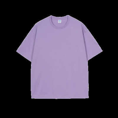 Kvalitatīvs 7,4 unces 220 gsm T-krekls ar nolaižamiem pleciem vīriešiem Liela izmēra īsām piedurknēm vasaras kokvilnas topi vienkrāsains ikdienas vīriešu T-krekli