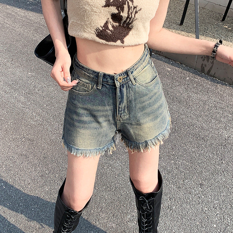 S-5XL Džinsu šorti Sievietēm Vasaras šiks Skolnieces Hotsweet Pušķu dizains Vintage Hot Sales Apģērbs Y2k Populāra korejiešu mode