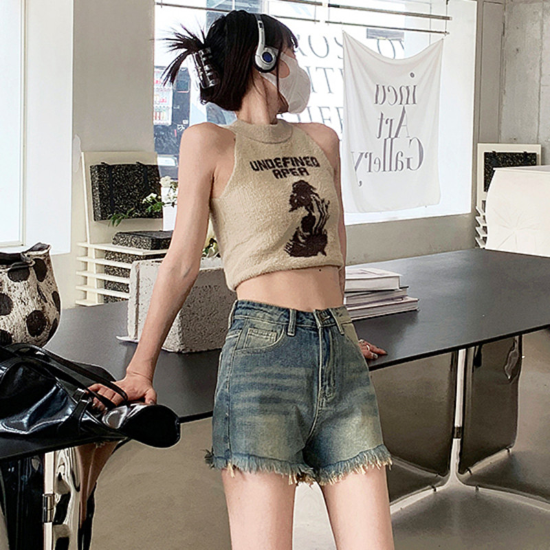 S-5XL Džinsu šorti Sievietēm Vasaras šiks Skolnieces Hotsweet Pušķu dizains Vintage Hot Sales Apģērbs Y2k Populāra korejiešu mode