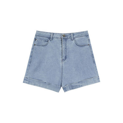 Naised kõhnad lühikesed püksid S-5XL Denim Hotsweet Summer Kõik sobivad kõrge vöökohaga Vintage stiilsed tänavarõivad kolledž Lihtne mood seksikad tüdrukud